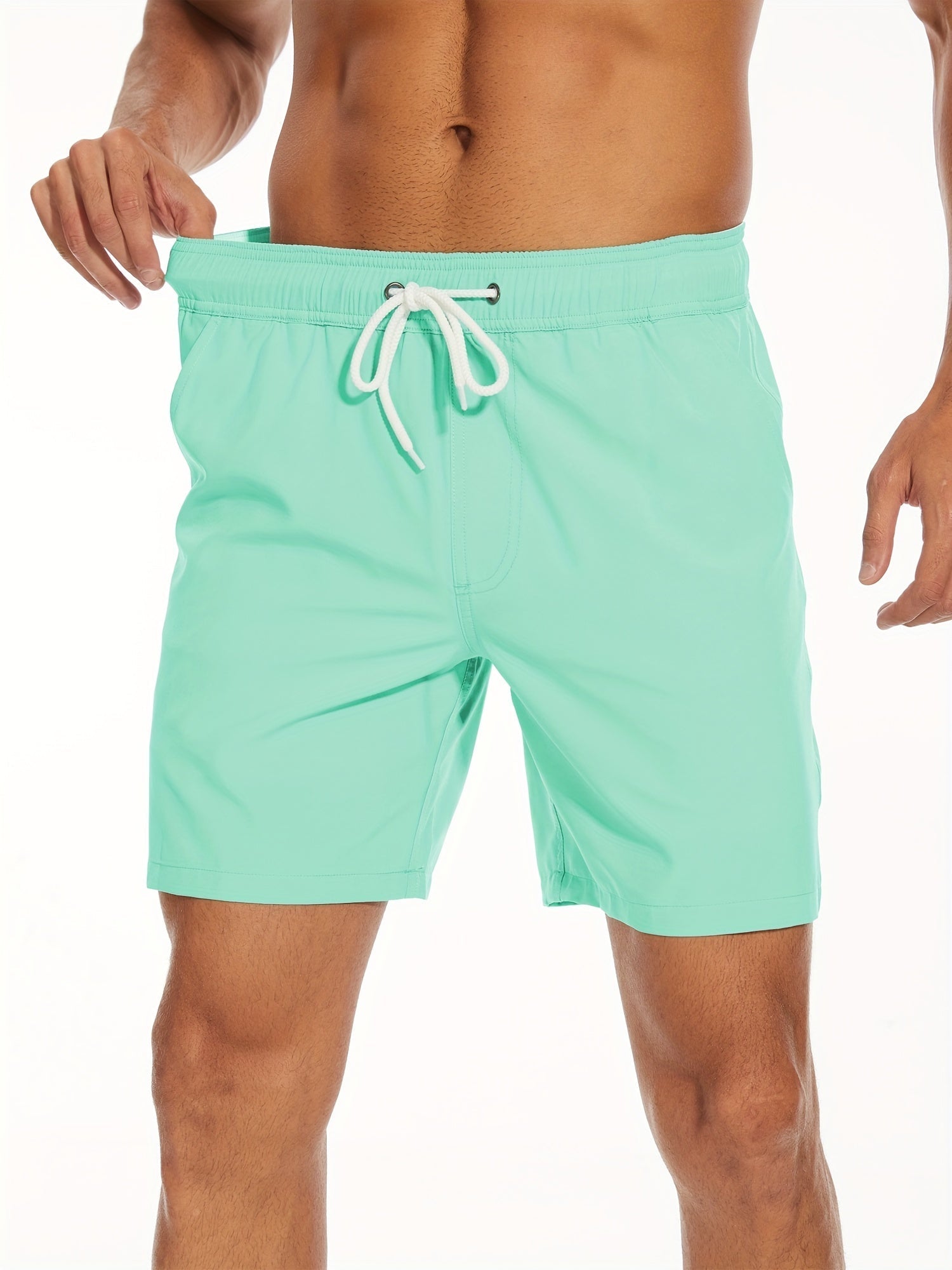 Short de bain homme léger séchage rapide à poche téléphone