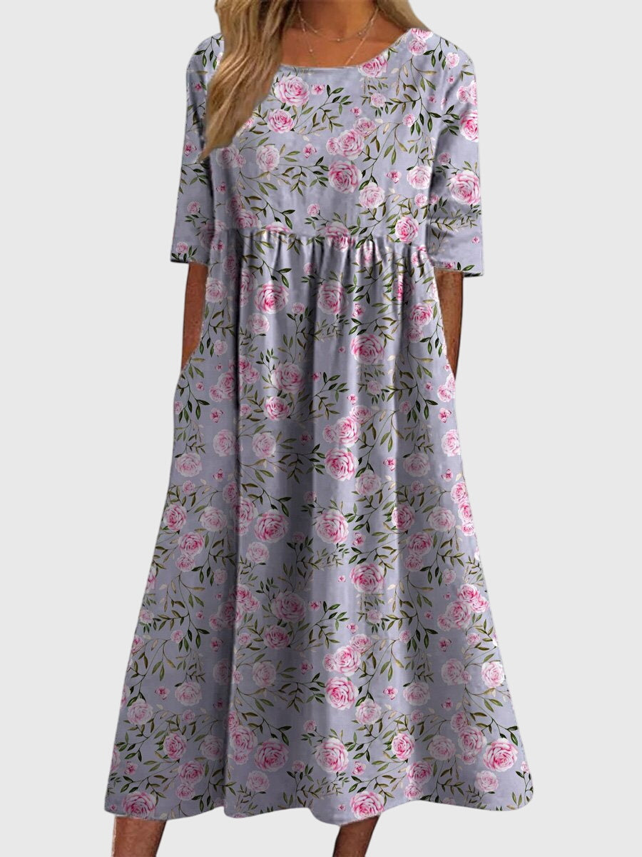 Garance – Robe midi d'été femme