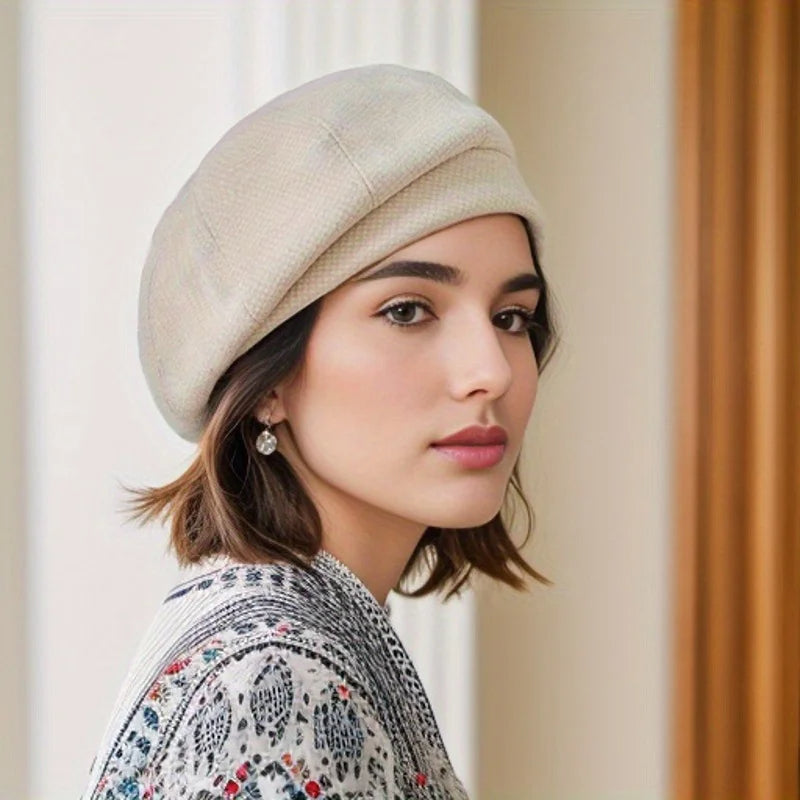 Béret femme en laine style parisien 3