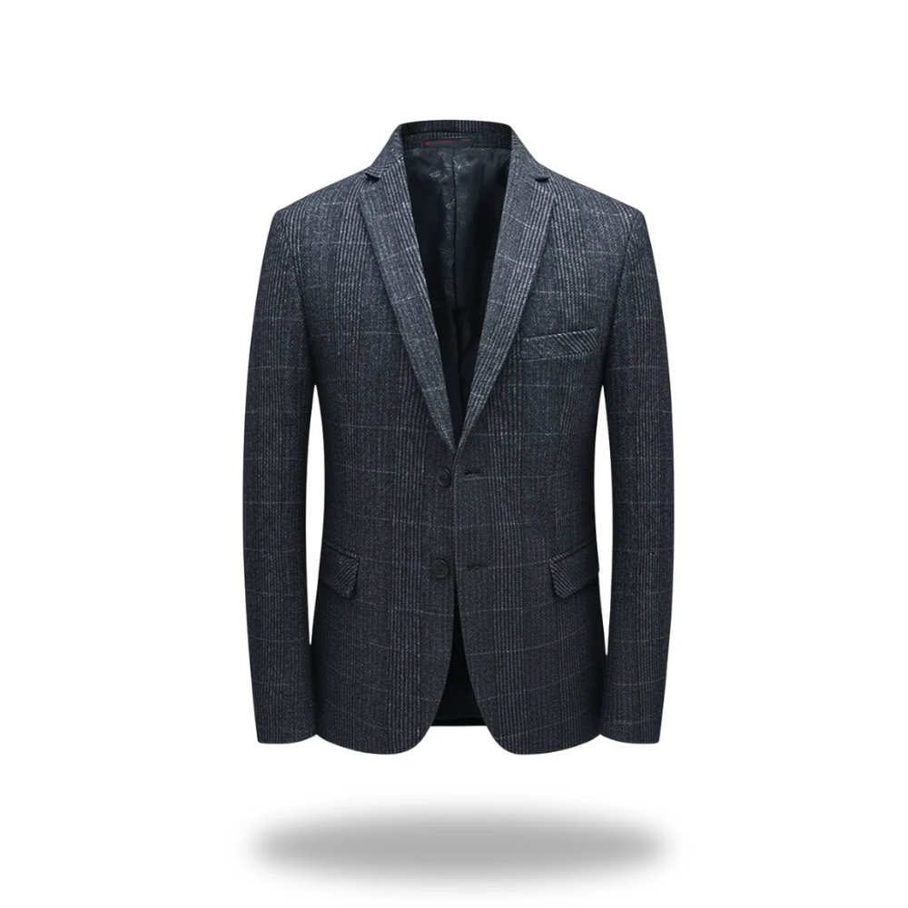 Blazer homme à carreaux coupe ajustée 3