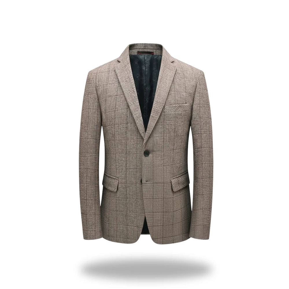 Blazer homme à carreaux coupe ajustée 4