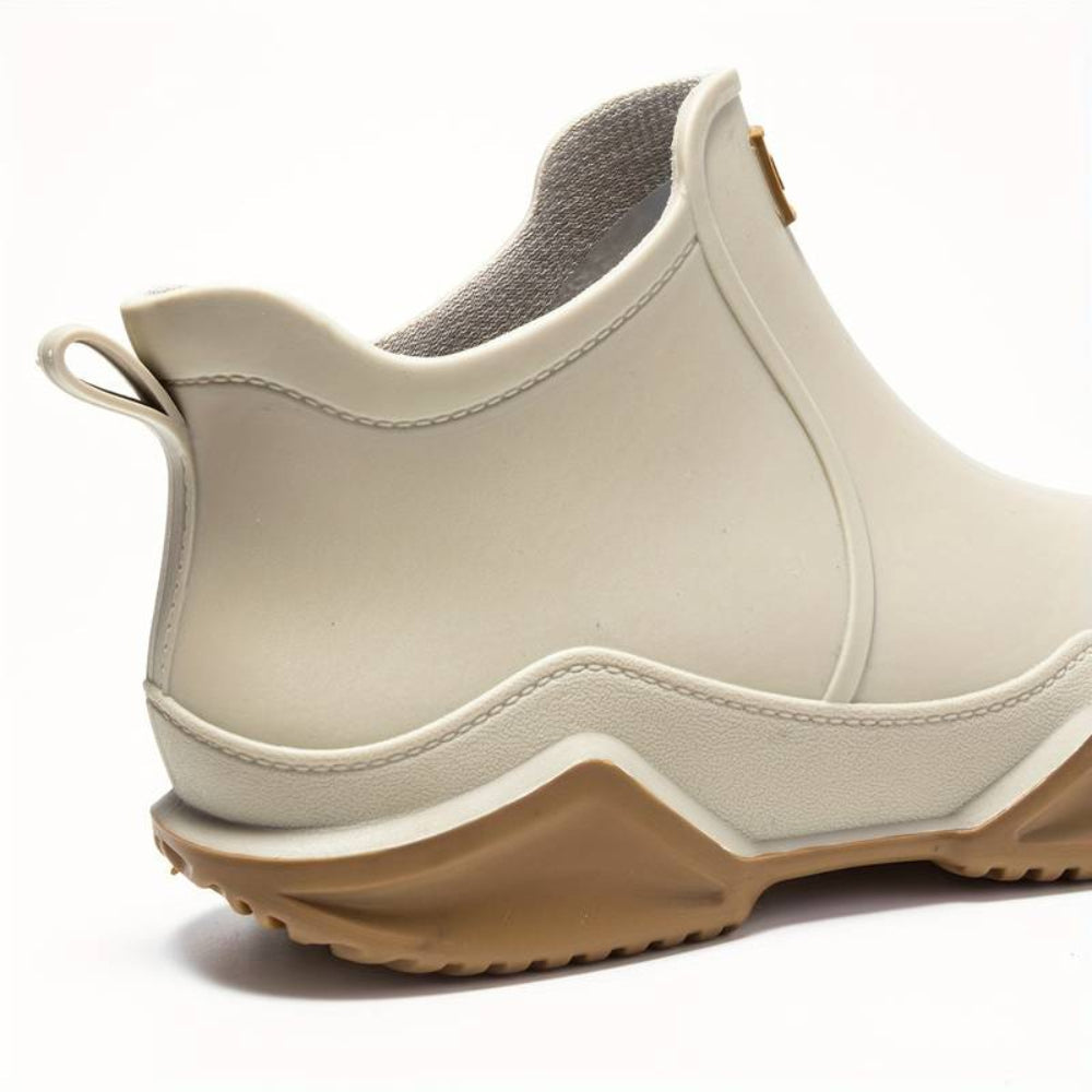 Bottes de pluie femme imperméables en caoutchouc à tige mi-haute 9