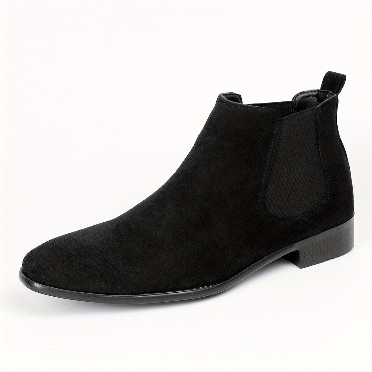 Bottines Chelsea homme en cuir à bout arrondi 2