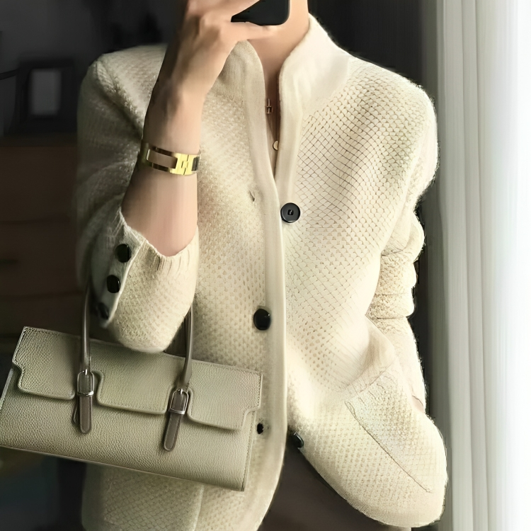 Isabelle – Gilet femme boutonné