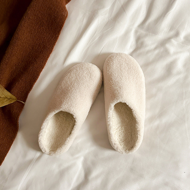 Chaussons d'hiver femme fourrés à semelle antidérapante 5