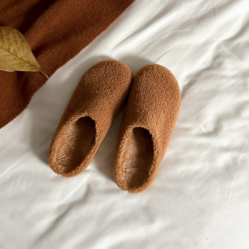 Chaussons d'hiver femme fourrés à semelle antidérapante 6