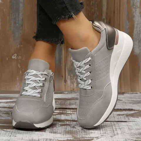 Chaussures de randonnée femme légères à lacets élastiques et zip 15