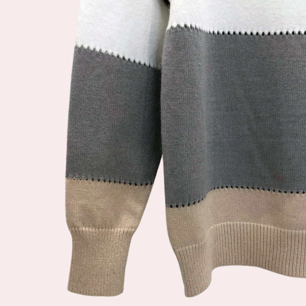 Cheyenne – Pull femme d’hiver oversize à imprimé léopard