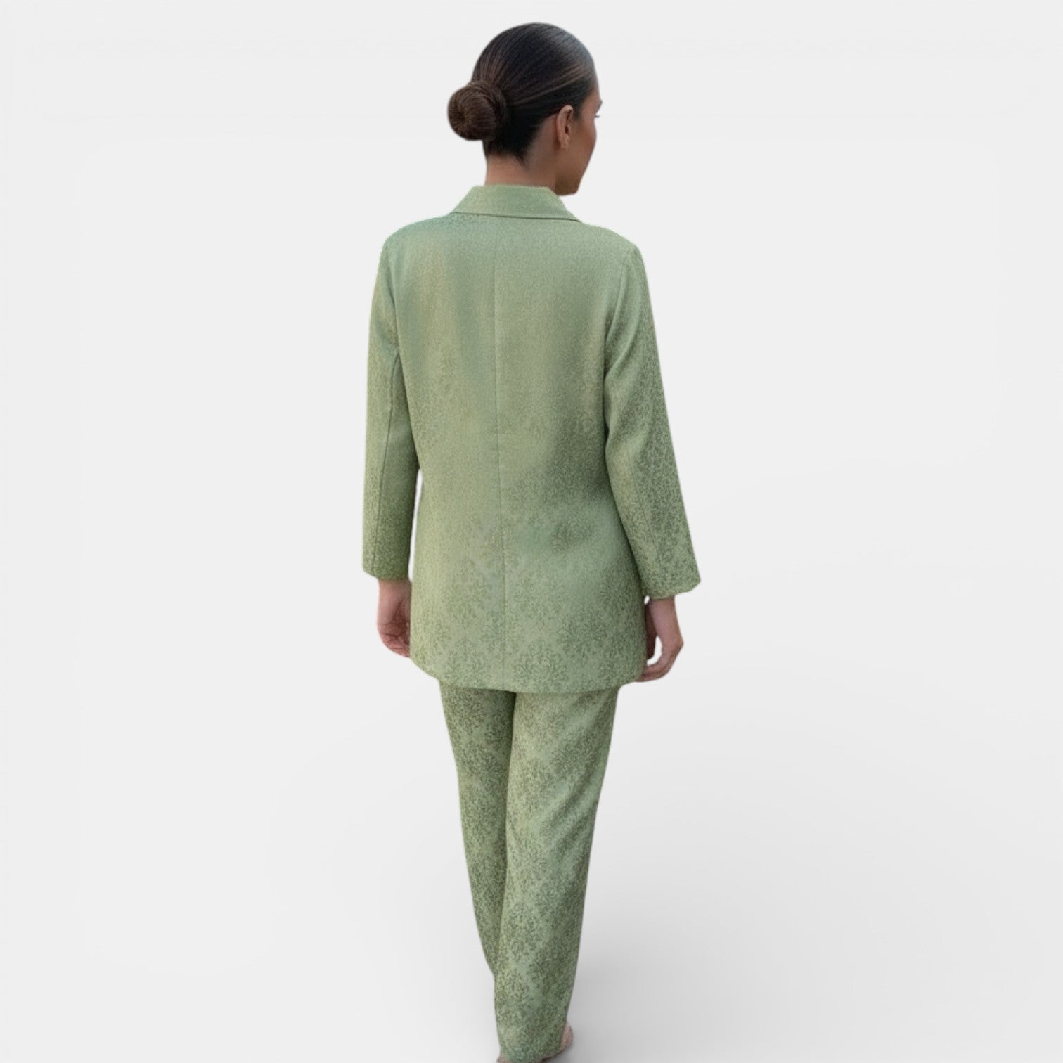 Margaux – Ensemble blazer col V et pantalon large femme
