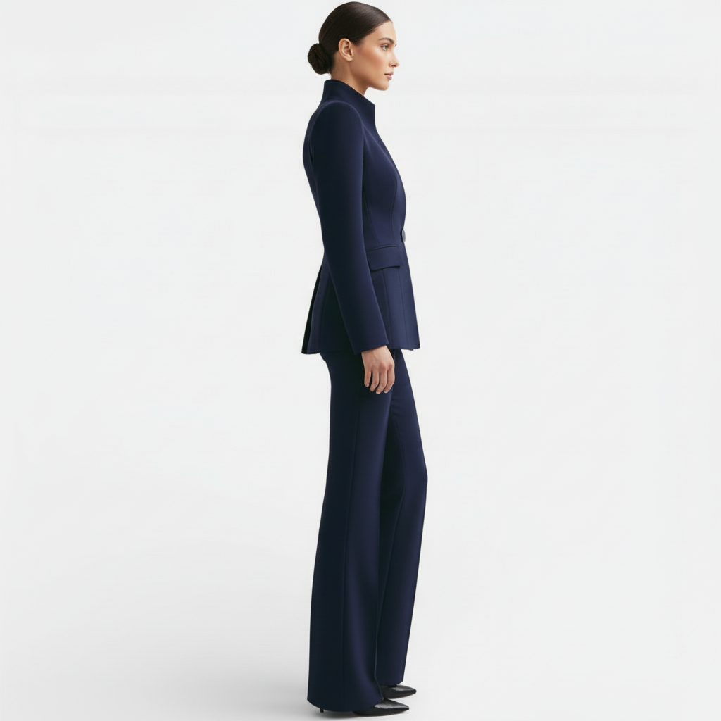 Éléonore – Tailleur femme veste cintrée et pantalon assorti