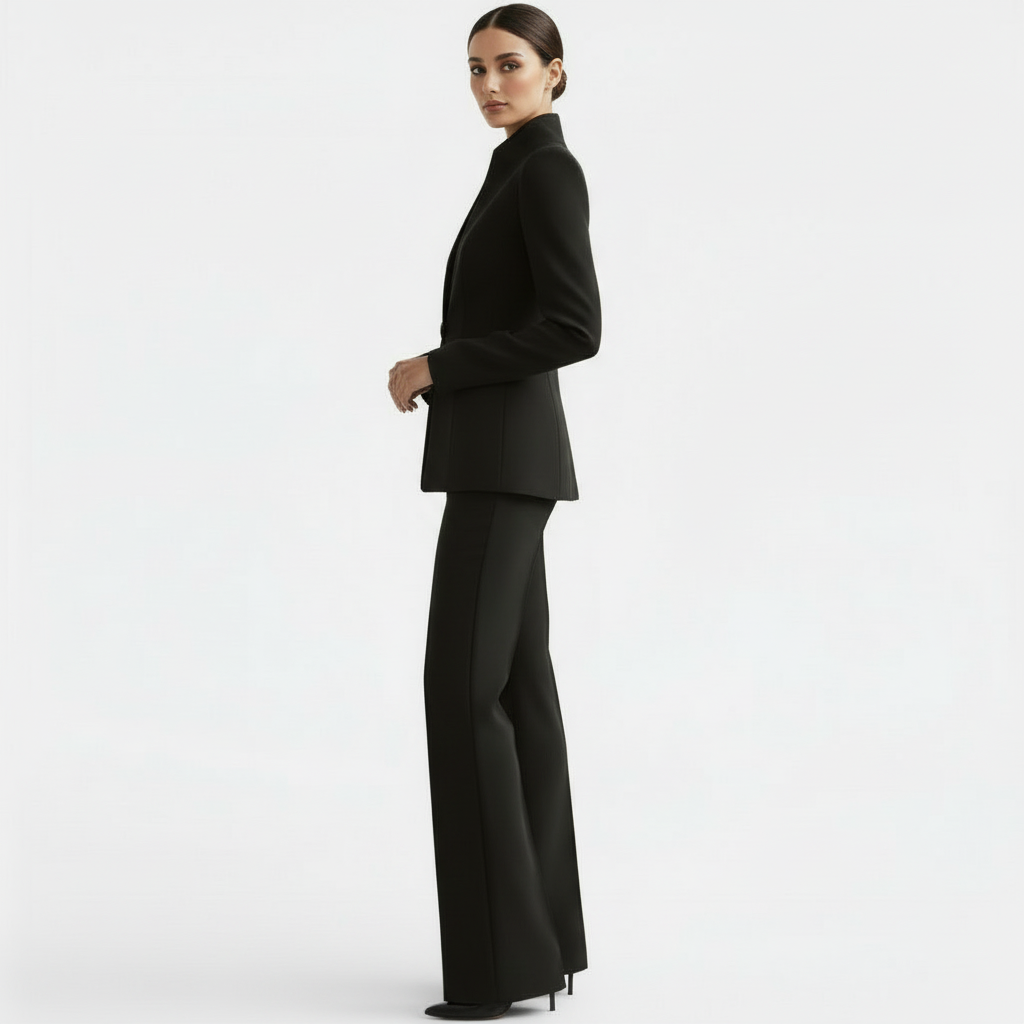Éléonore – Tailleur femme veste cintrée et pantalon assorti