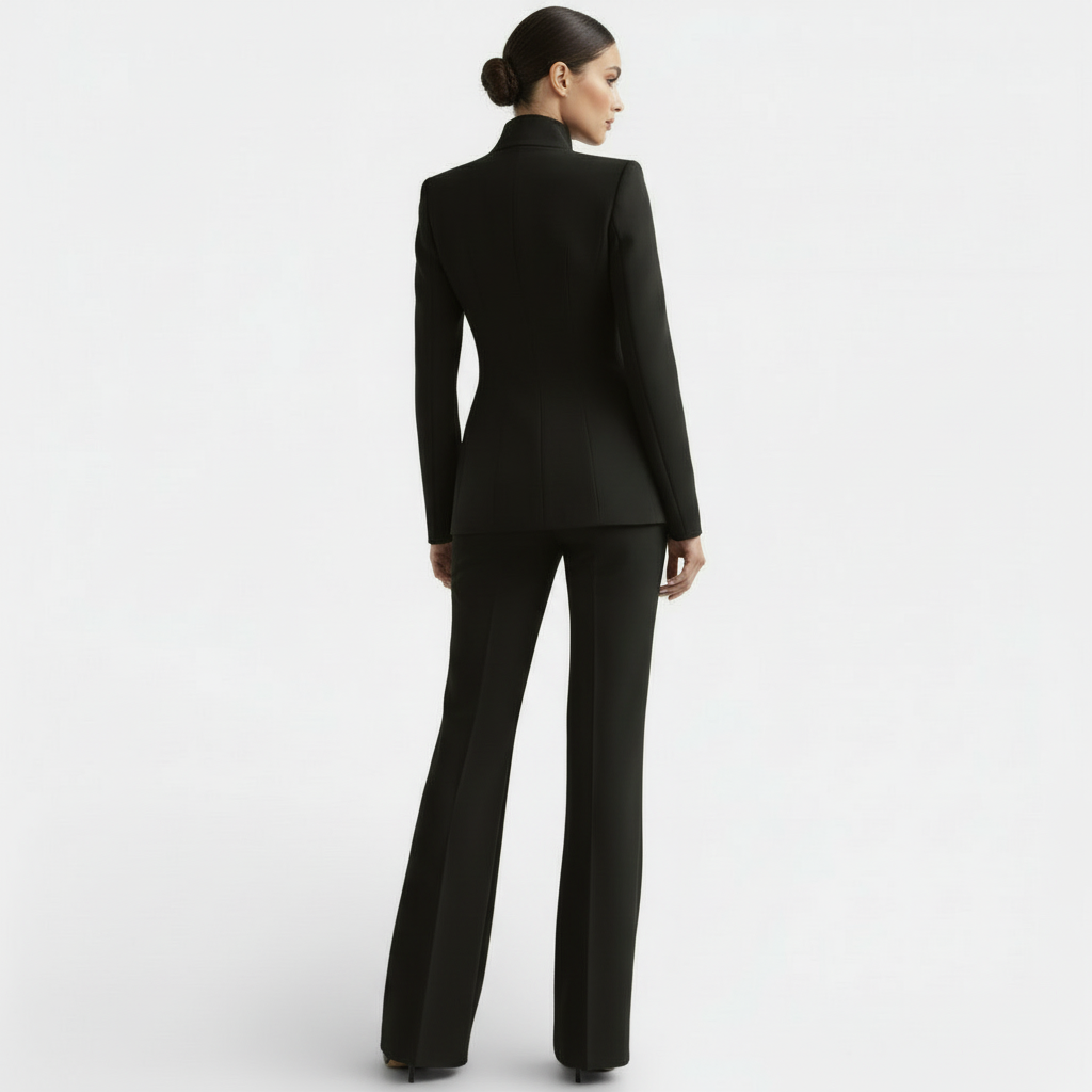 Éléonore – Tailleur femme veste cintrée et pantalon assorti