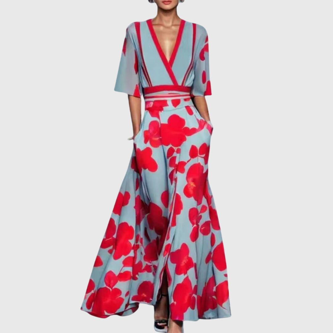 Lysiane – Robe maxi élégante de printemps femme