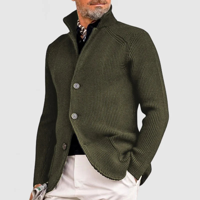 Gérard – Cardigan tricot homme d’hiver à poches