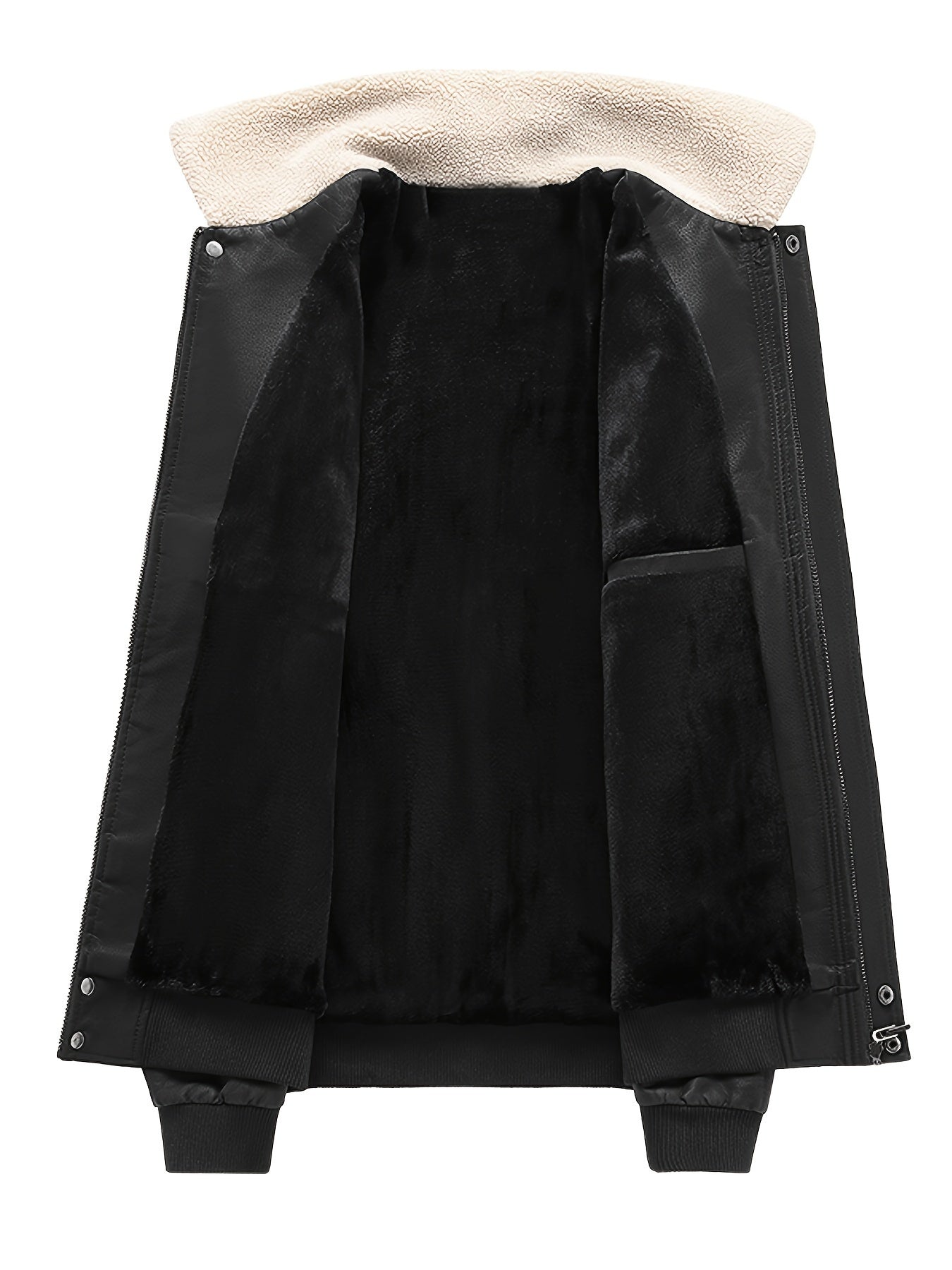 Maxence – Blouson aviateur d’hiver homme avec col en fourrure