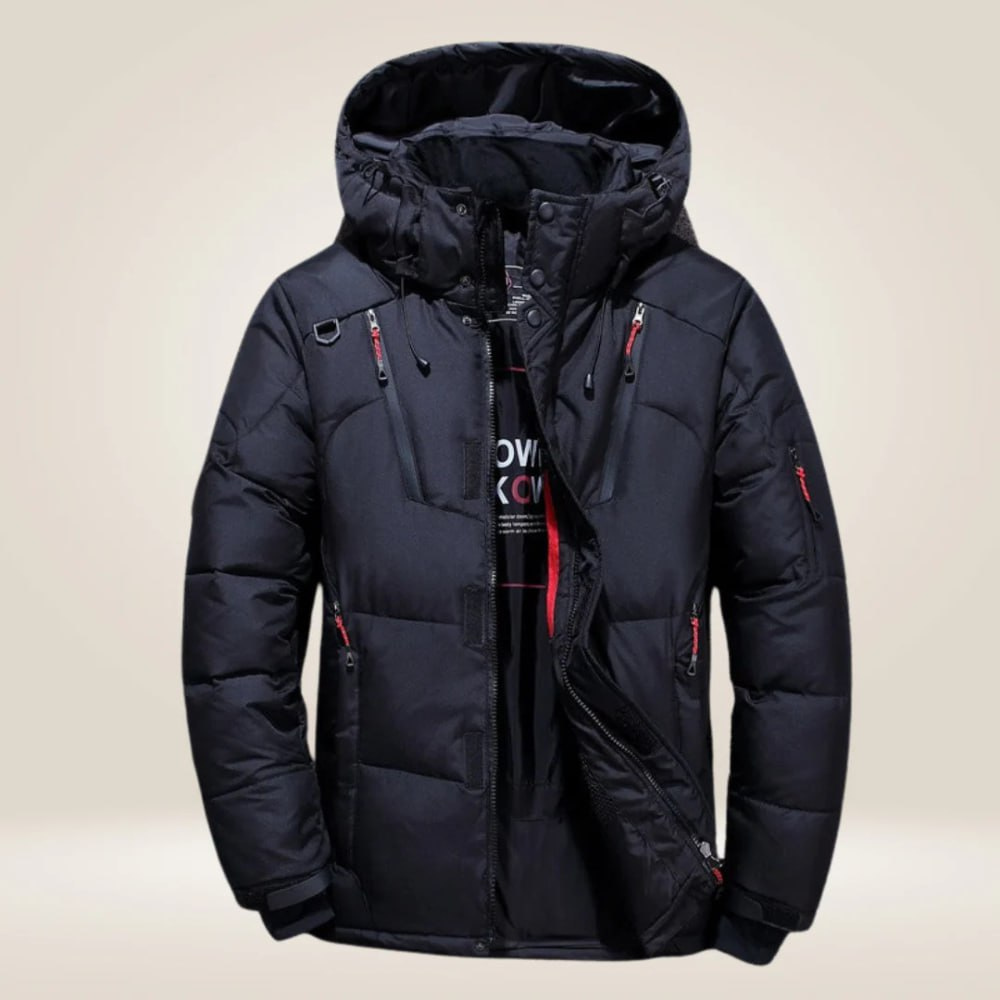 Doudoune hiver homme à capuche amovible déperlante 5