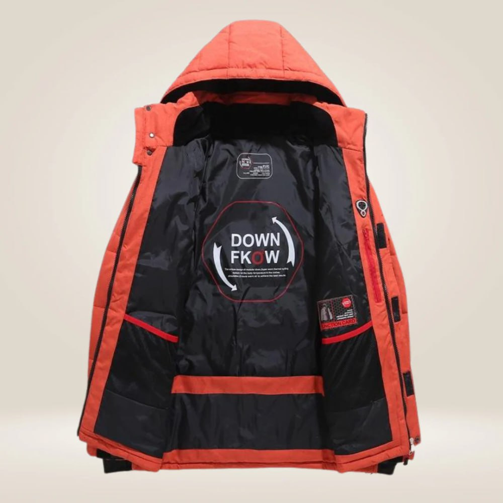 Doudoune hiver homme à capuche amovible déperlante 8
