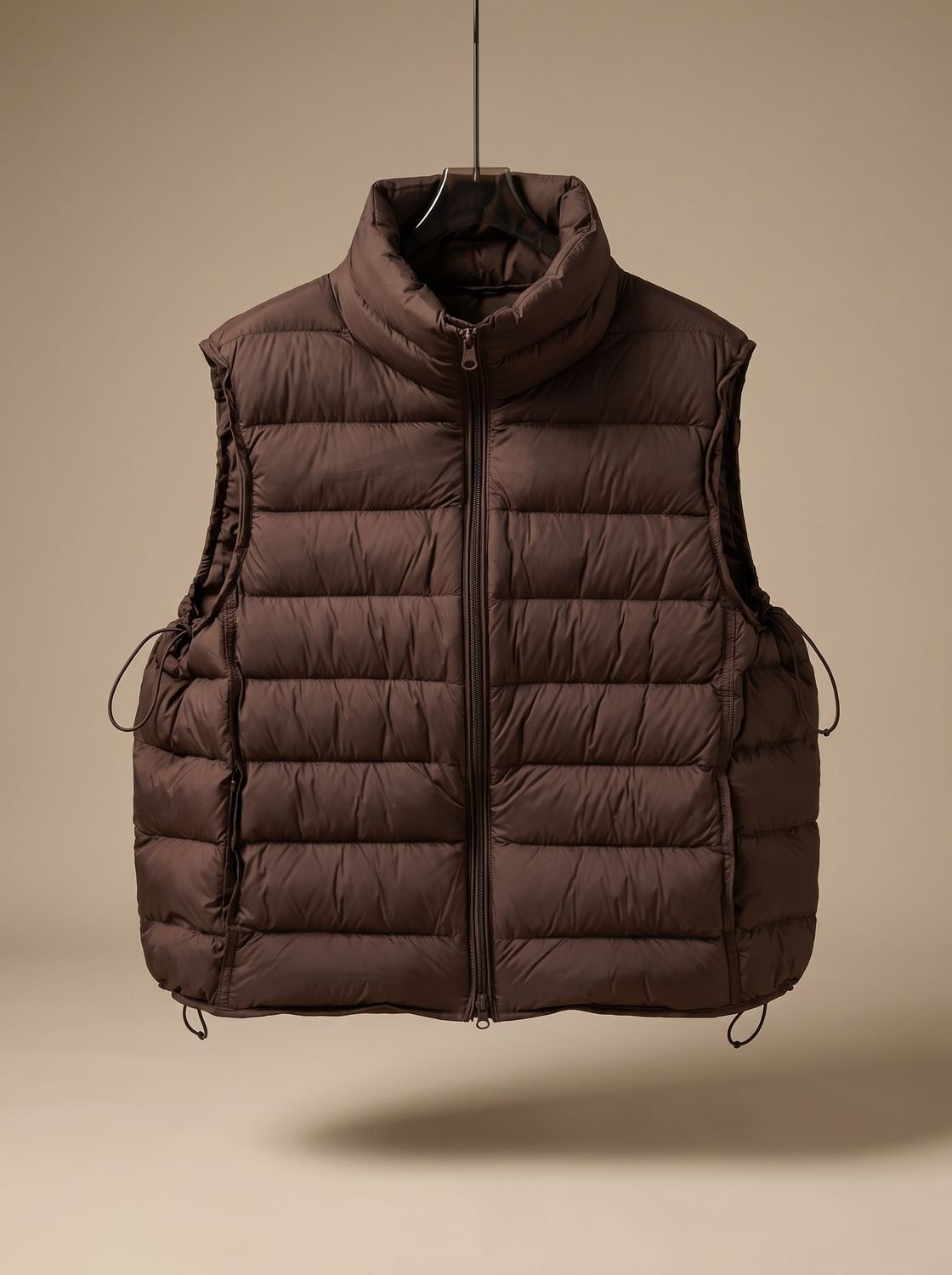 Doudoune sans manches femme à col montant et poches zippées 3