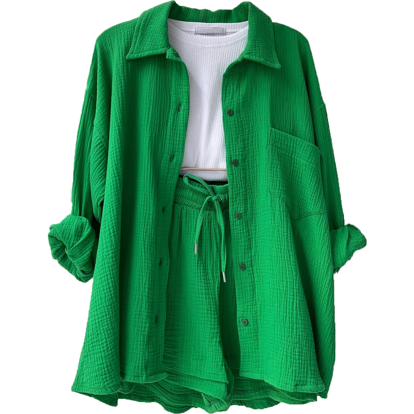 Camille – Ensemble en coton élégant femme