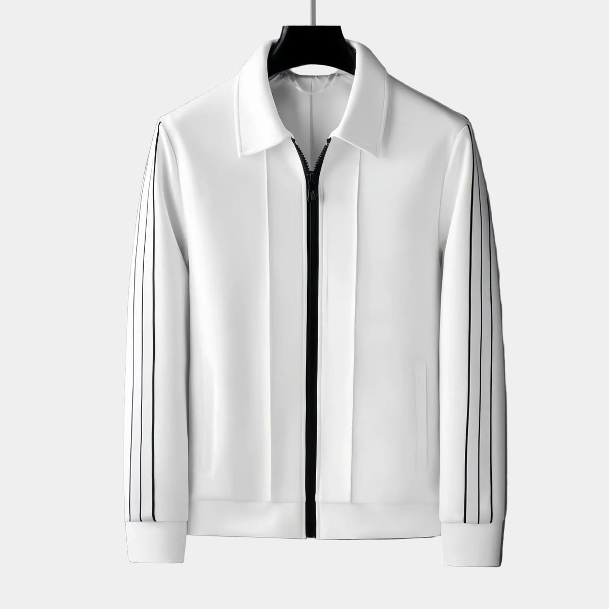 Ensemble jogging homme zippé à bandes latérales 2