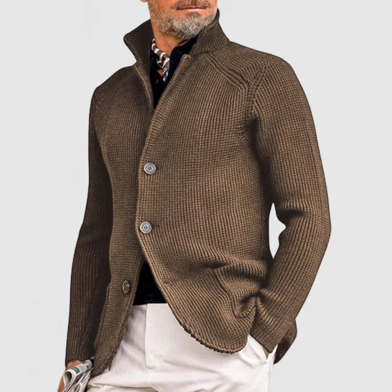 Gérard – Cardigan tricot homme d’hiver à poches