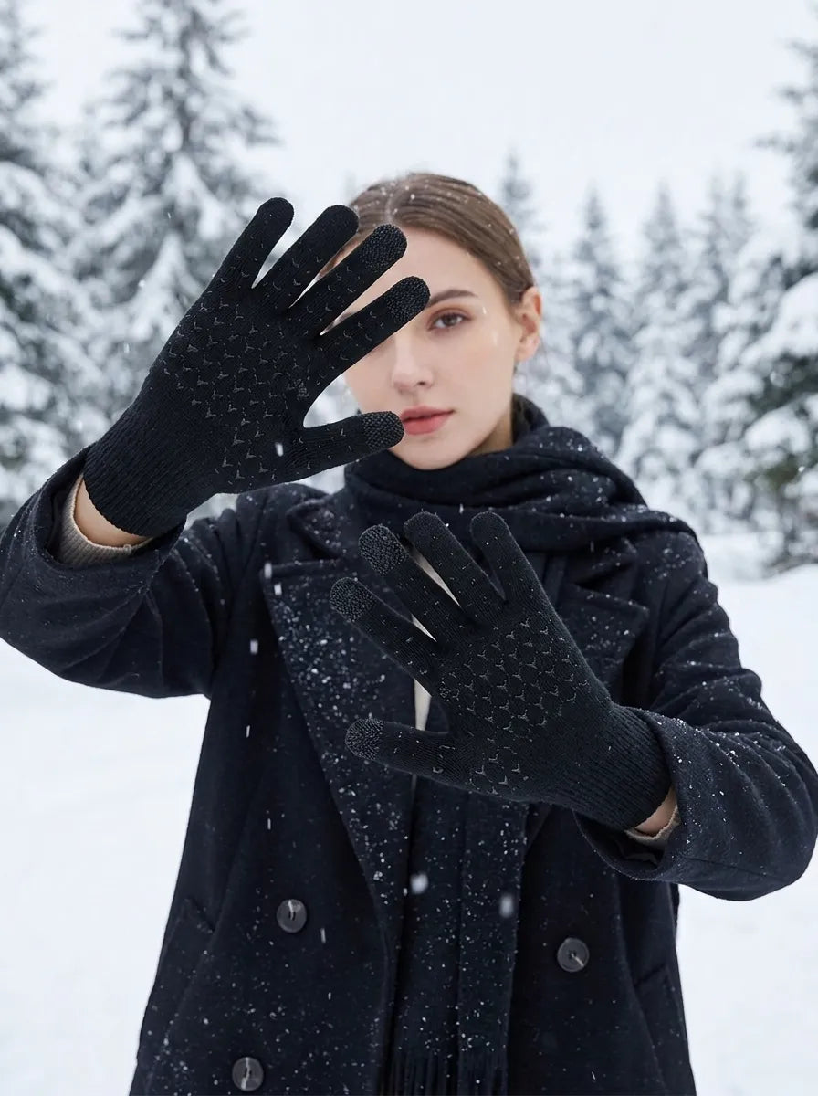 Gants tactiles en maille antidérapants 11