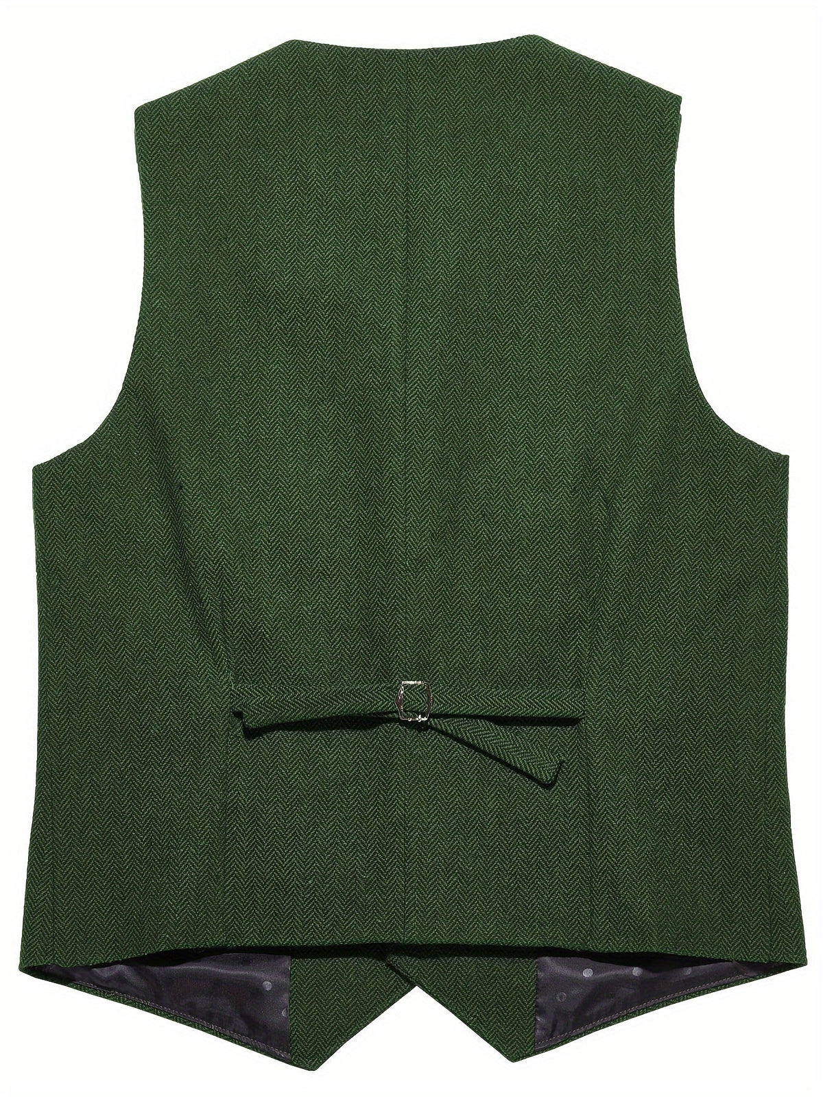 Gilet de costume homme à chevrons col en V boutonné 25