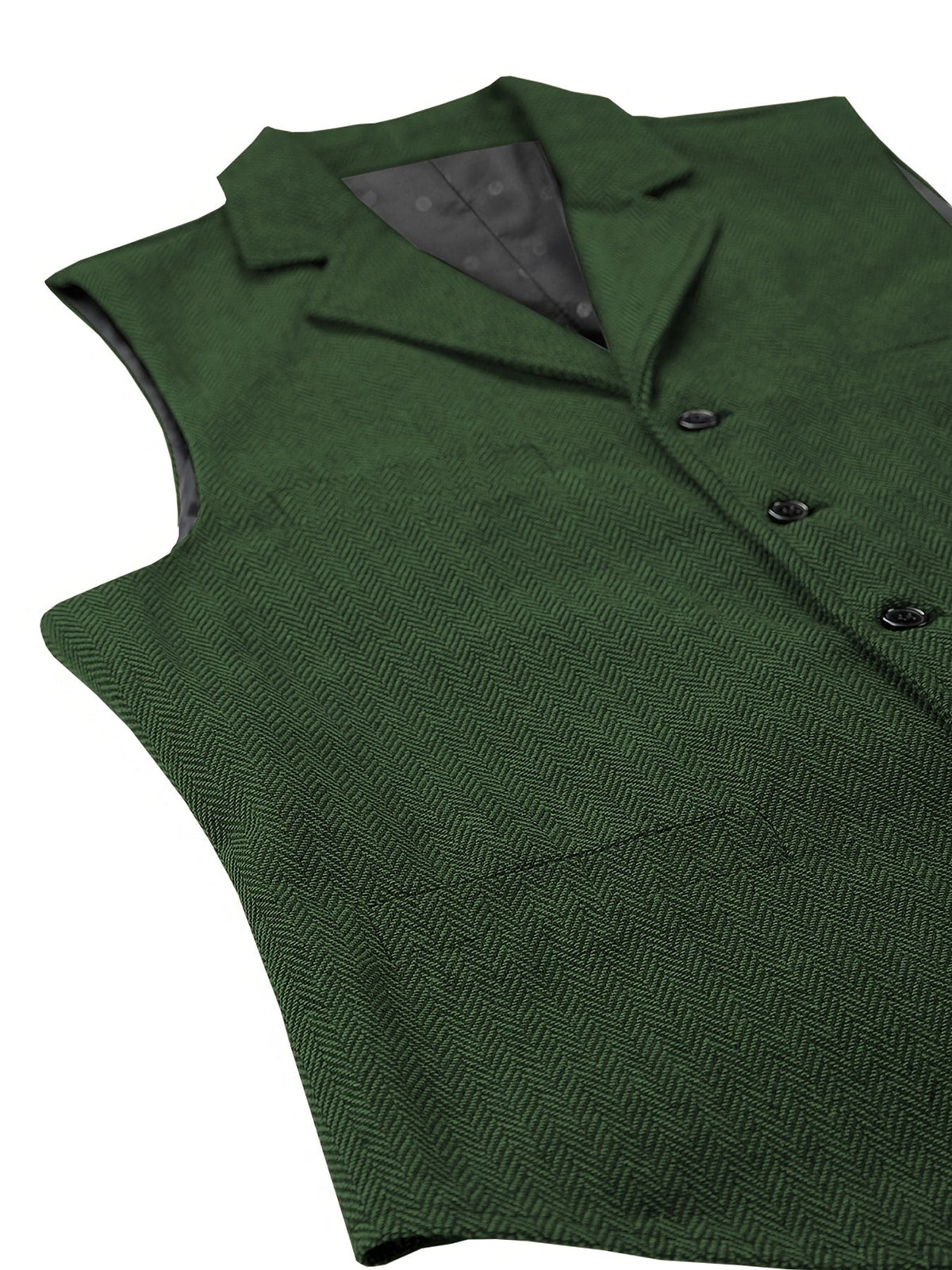 Gilet de costume homme à chevrons col en V boutonné 29