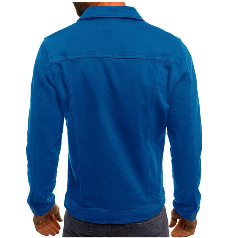 Gilet homme en jean décontracté 7