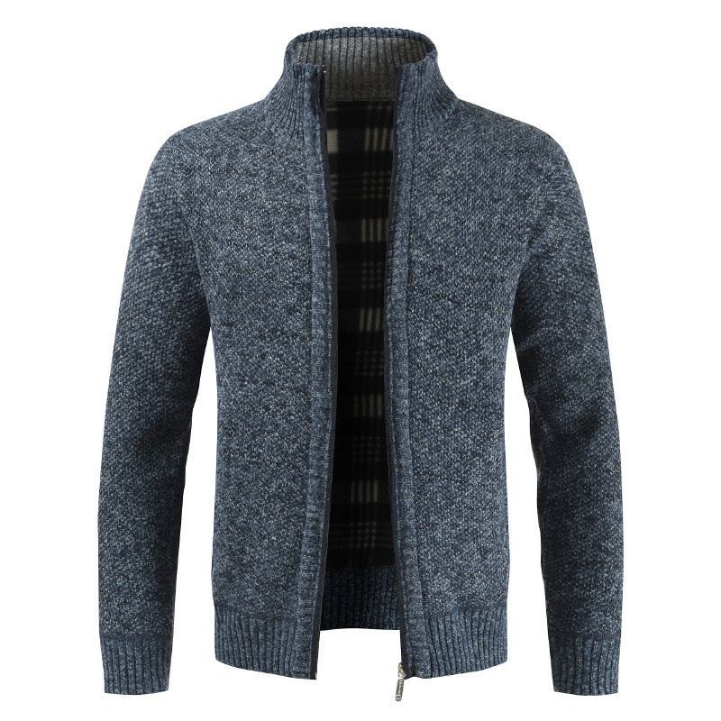Gilet homme zippé avec doublure chaude et coupe classique 1