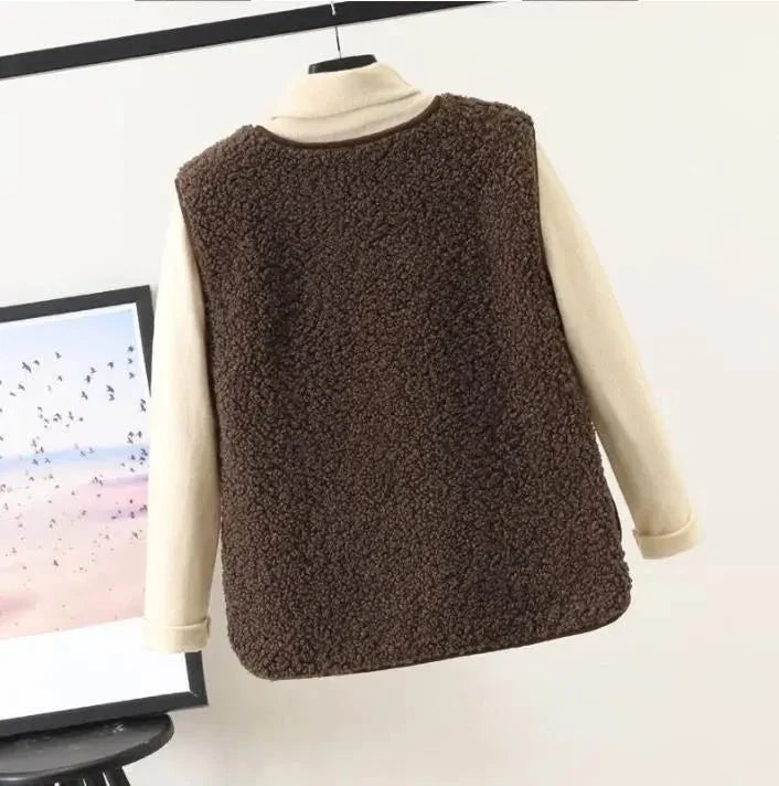 Gilet léger femme en peluche douce pour la mi-saison 10