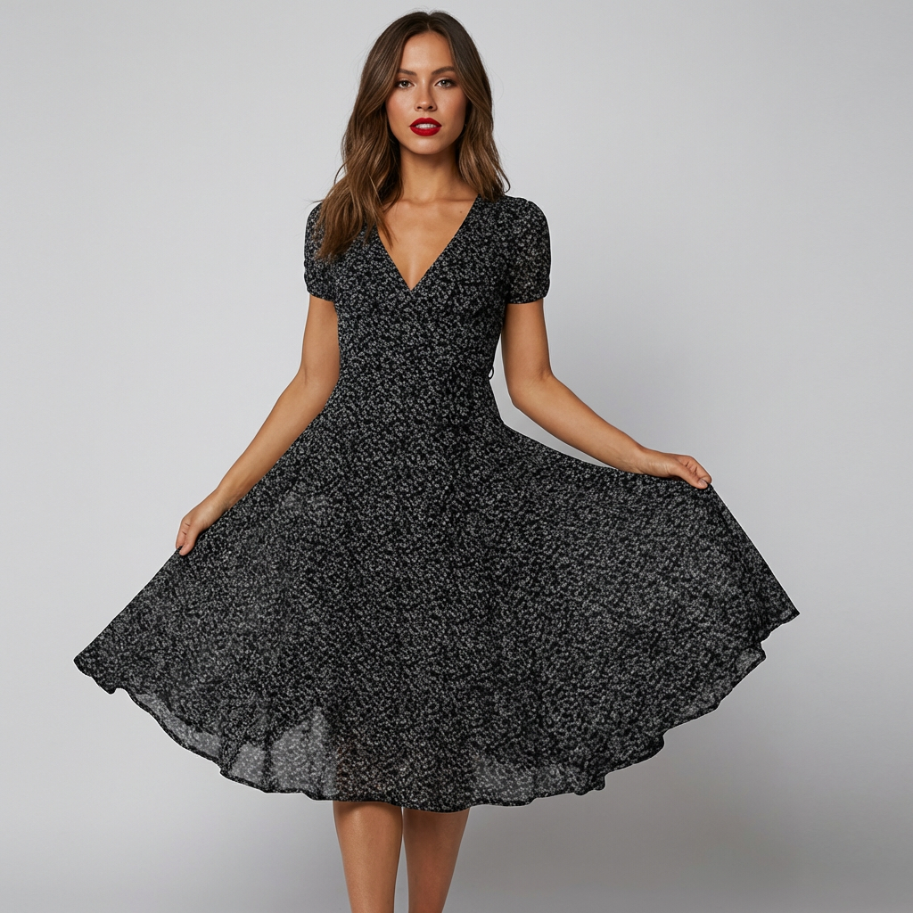 Lucile – Robe d'été à col en V femme