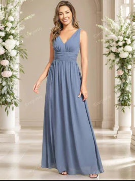 Manon – Robe maxi sans manches à col en V femme