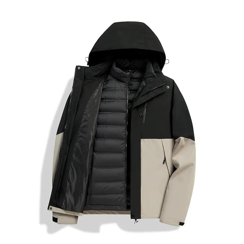 Hugo – Doudoune homme d’hiver de ski avec capuche