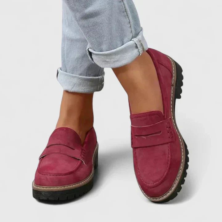 Yasmine – Mocassins à semelle épaisse femme