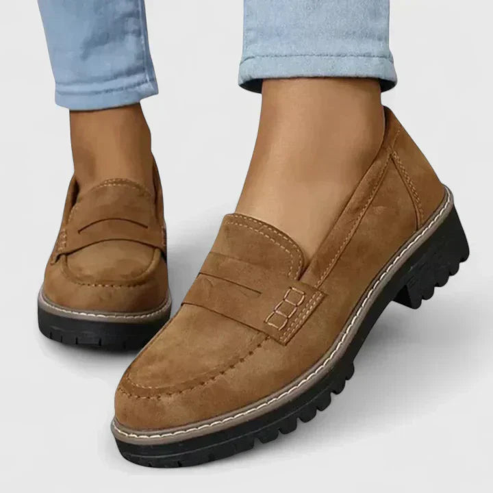 Yasmine – Mocassins à semelle épaisse femme