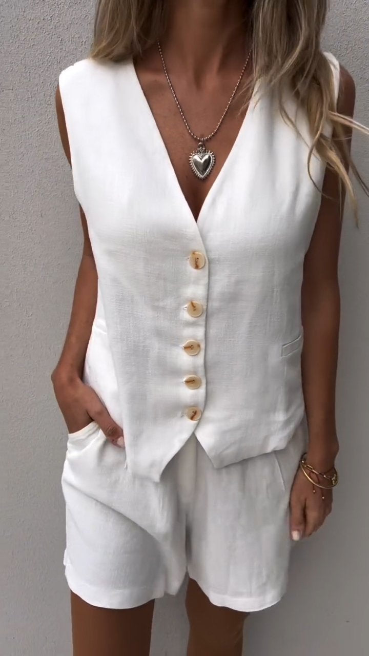Élise – Ensemble deux pièces avec gilet femme