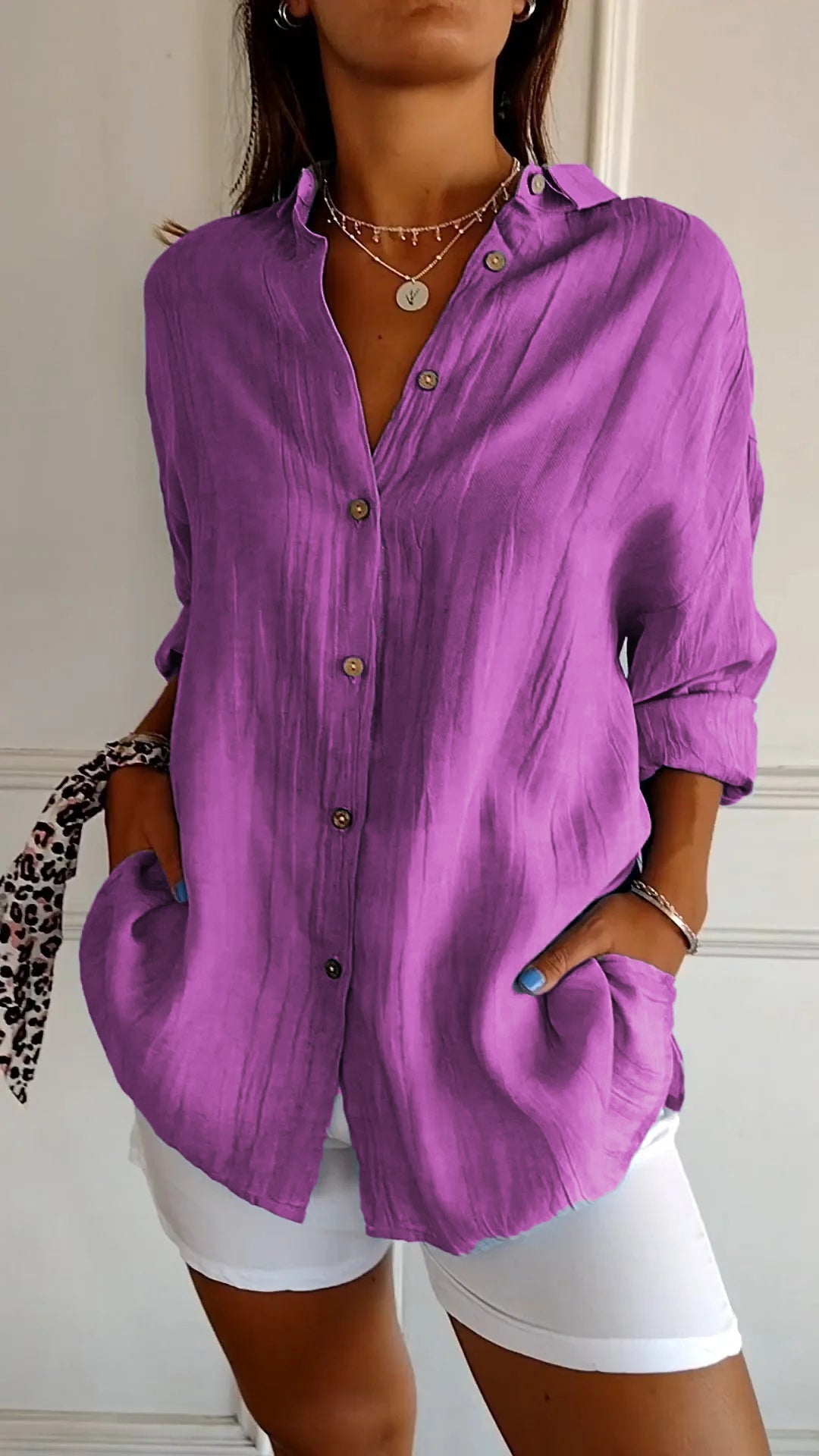 Pauline – Blouse boutonnée femme