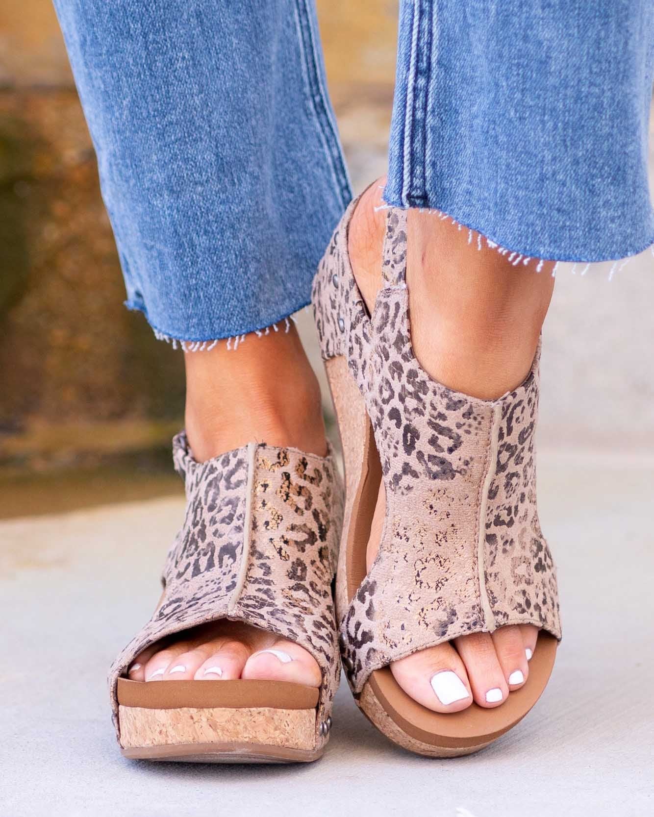 Coline – Sandales compensées femme