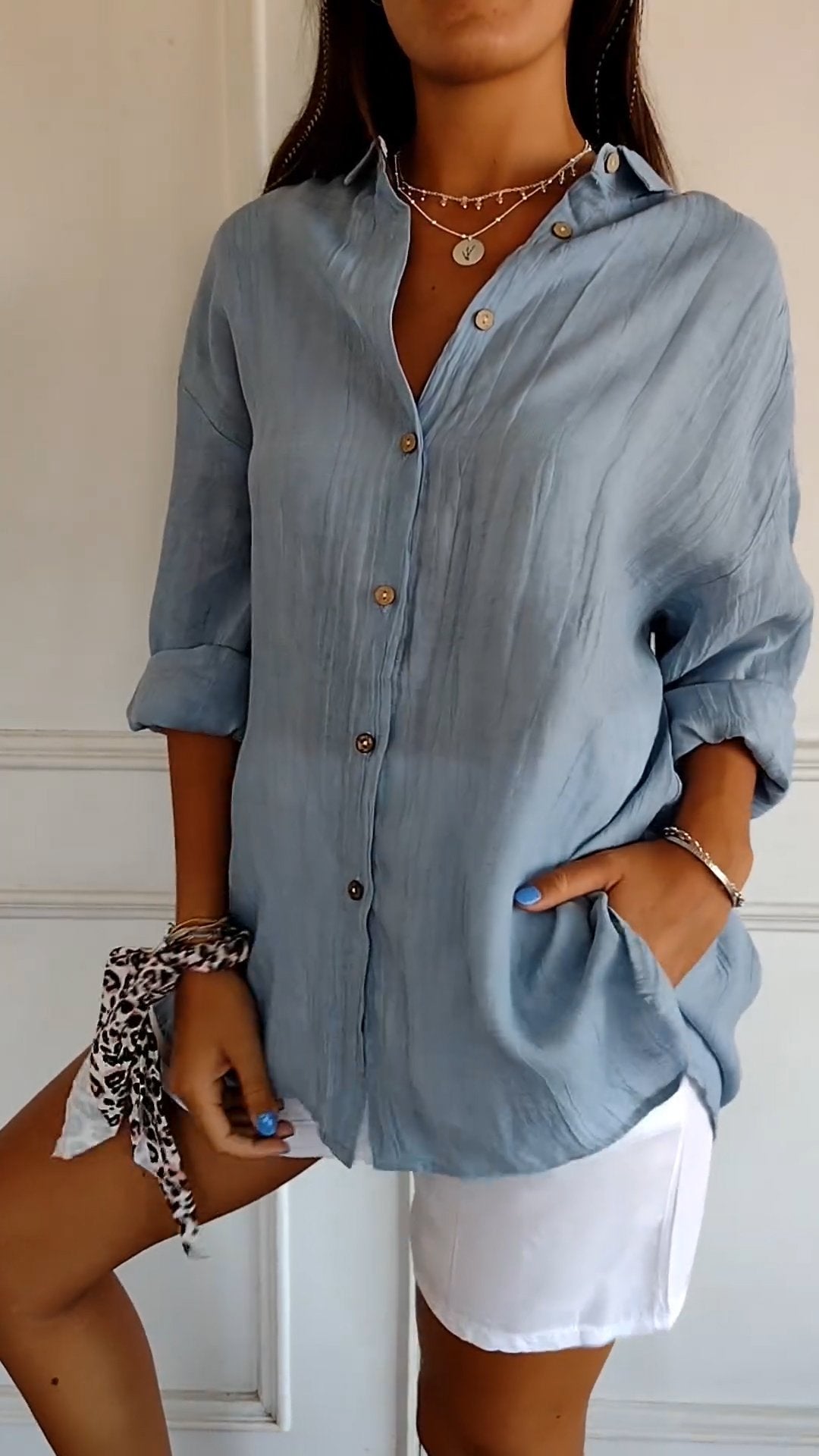 Pauline – Blouse boutonnée femme