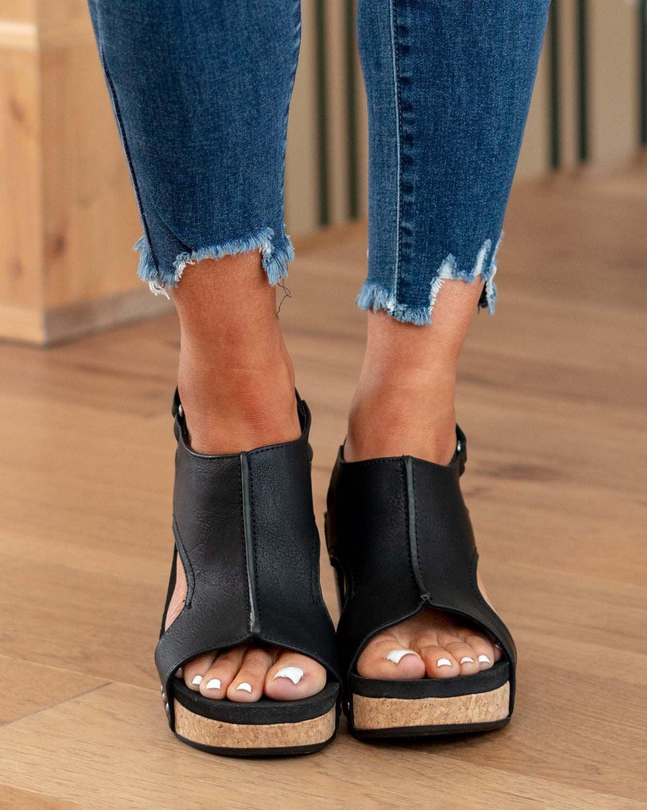 Coline – Sandales compensées femme