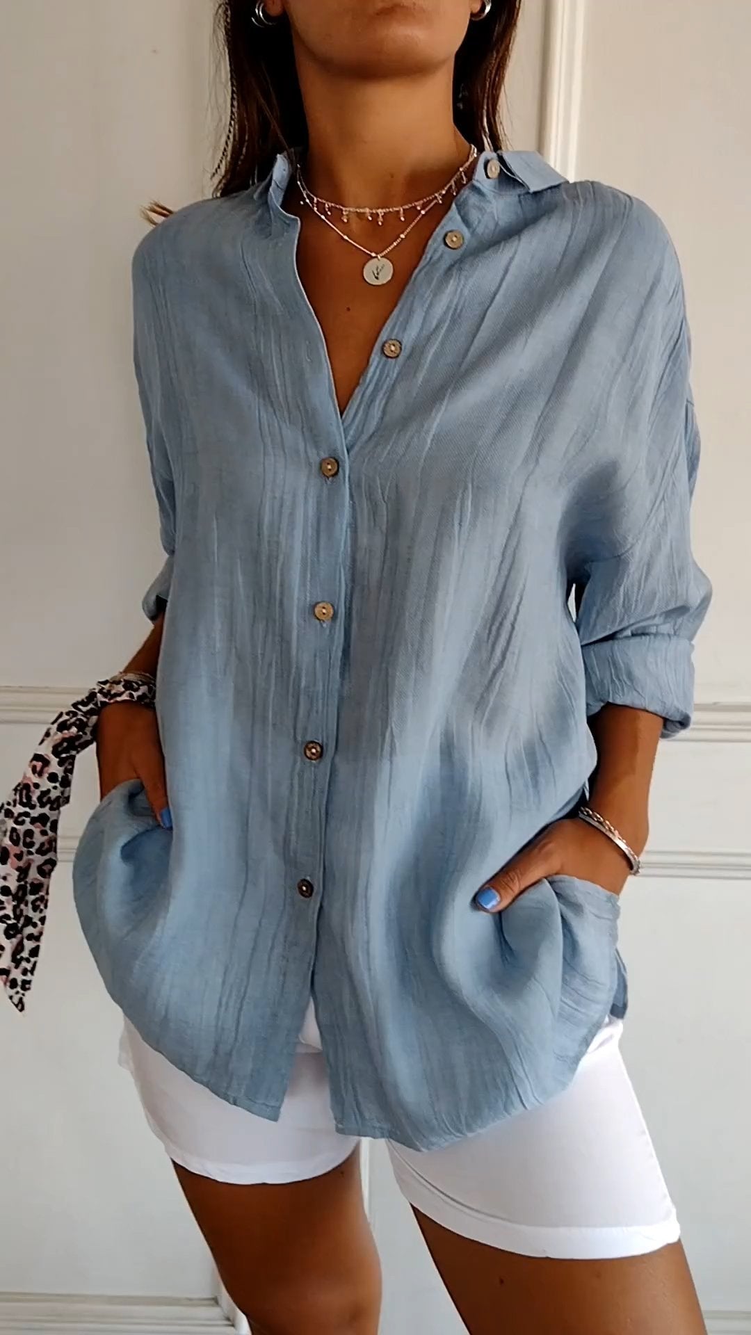 Pauline – Blouse boutonnée femme