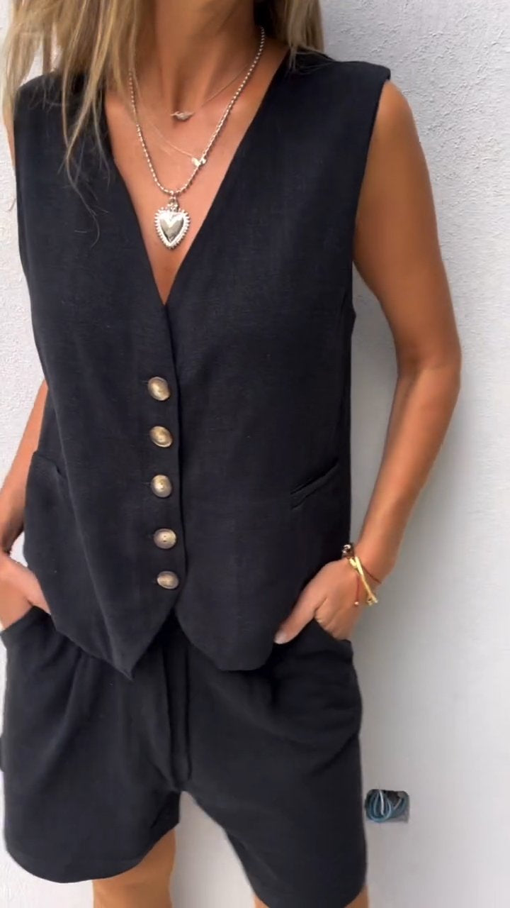 Élise – Ensemble deux pièces avec gilet femme