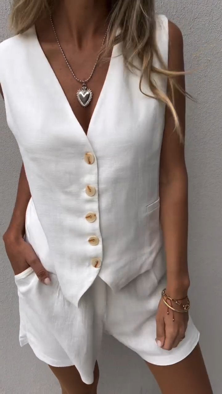 Élise – Ensemble deux pièces avec gilet femme