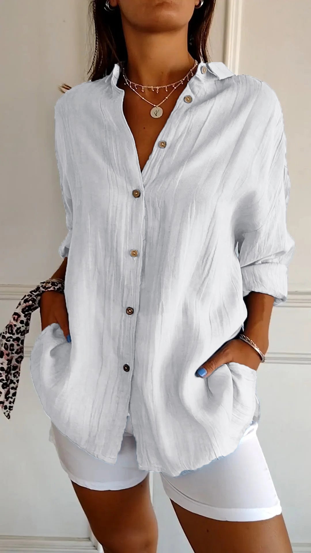 Pauline – Blouse boutonnée femme