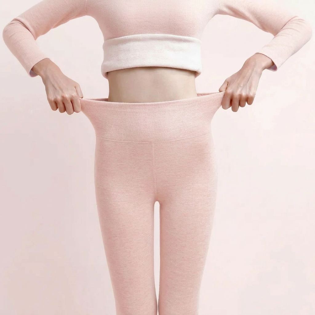 Legging thermique femme polaire taille haute 4