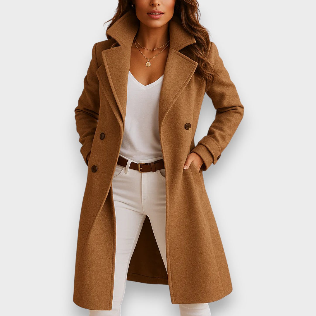 Manteau long en laine femme chaud pour l'hiver 3