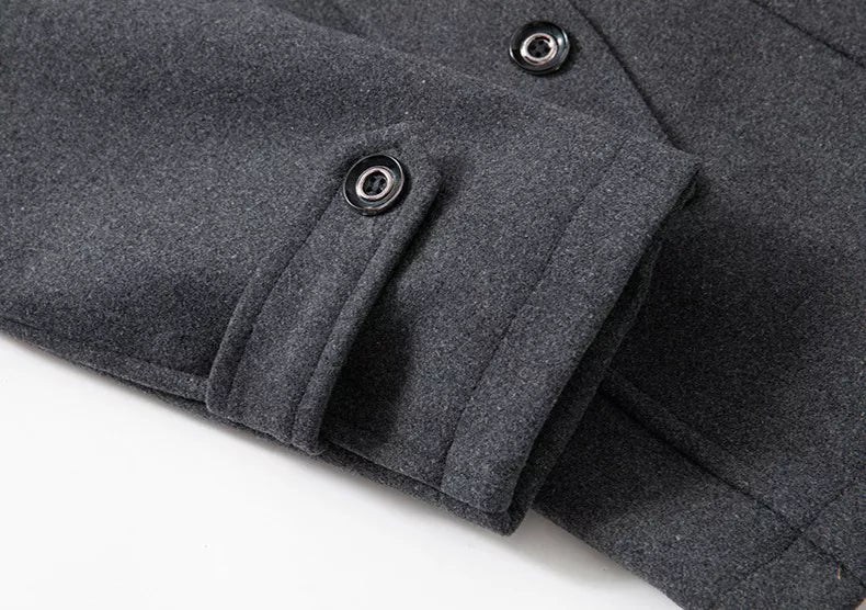 Manteau long homme classique à épaules structurées 8