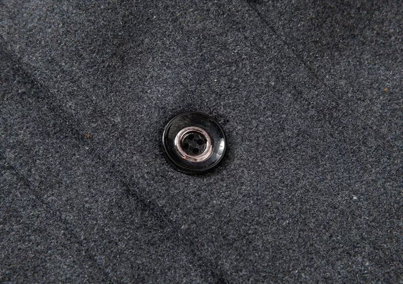 Manteau long homme classique à épaules structurées 9