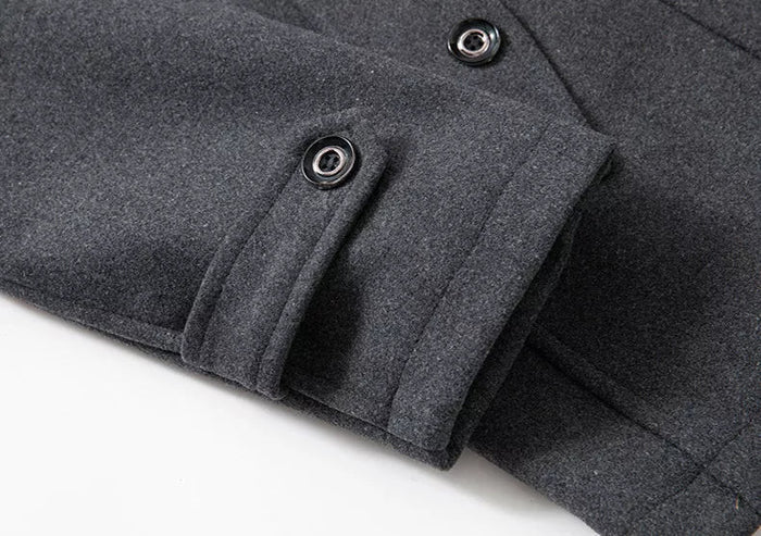 Manteau long homme hiver et automne coupe fluide 8